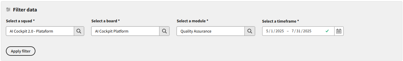 Quality Assurance Module Filter